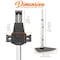 Pyle Pyle Anti-Theft Tablet Security Stand, Aluminum Metal, Adjustable Height, Fits iPad/Samsung PSPADLK60 - alternate 11